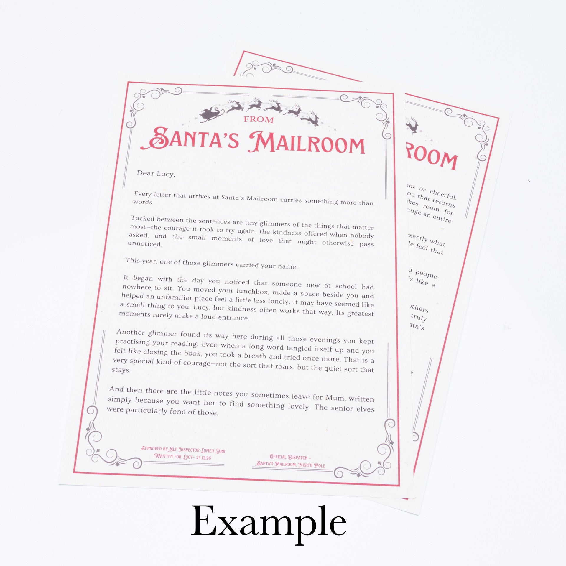 The Bespoke Letter Service from Santa's Mailroom®