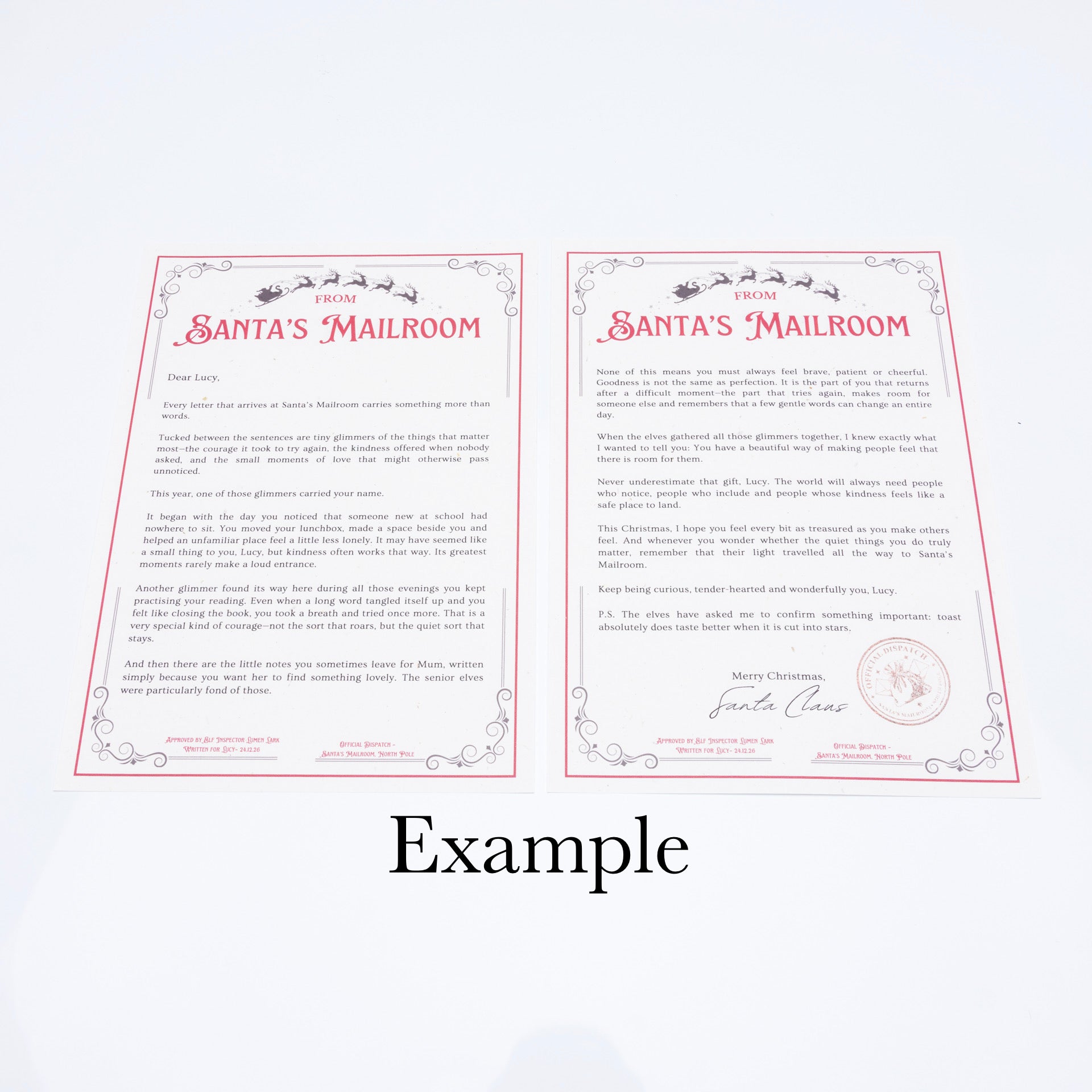 The Bespoke Letter Service from Santa's Mailroom®