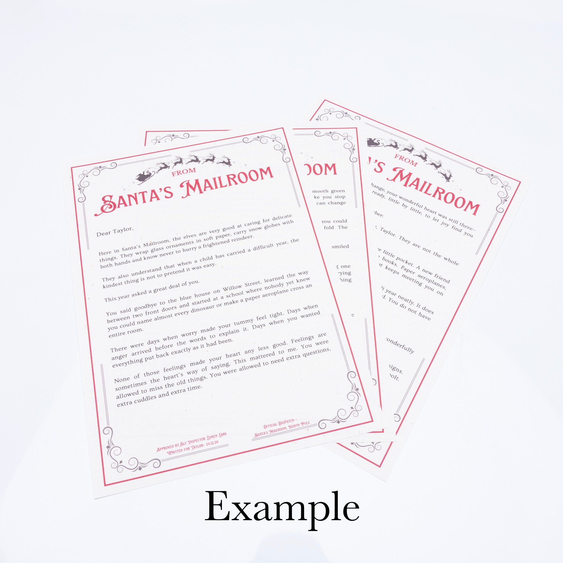 The Bespoke Letter Service from Santa's Mailroom®