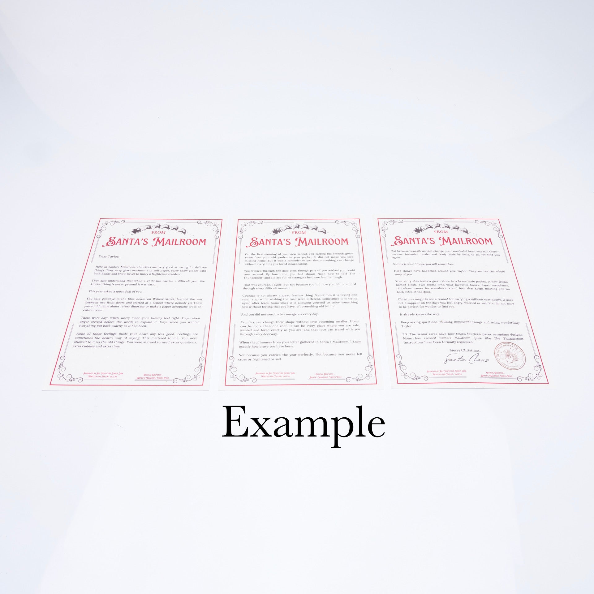 The Bespoke Letter Service from Santa's Mailroom®